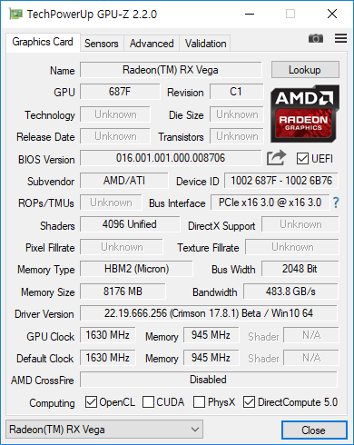 AMD Radeon RX Vega 64 1