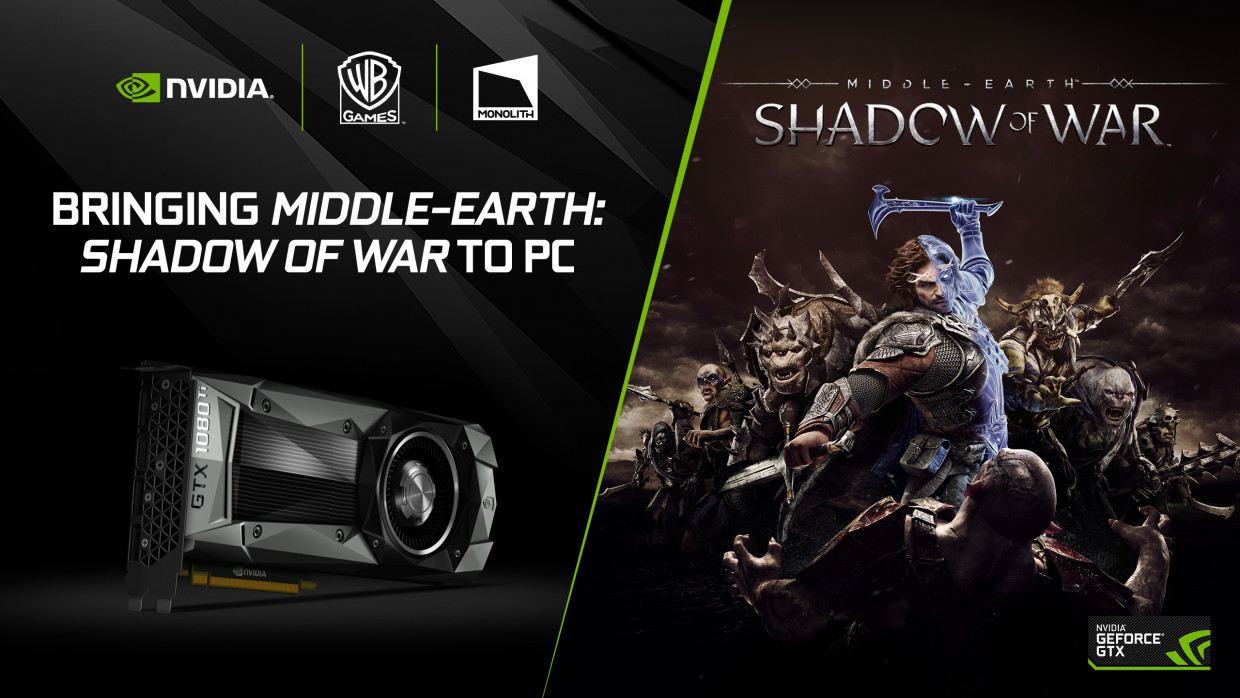 middle earth shadow of war geforce gtx technical collaboration keyvisual