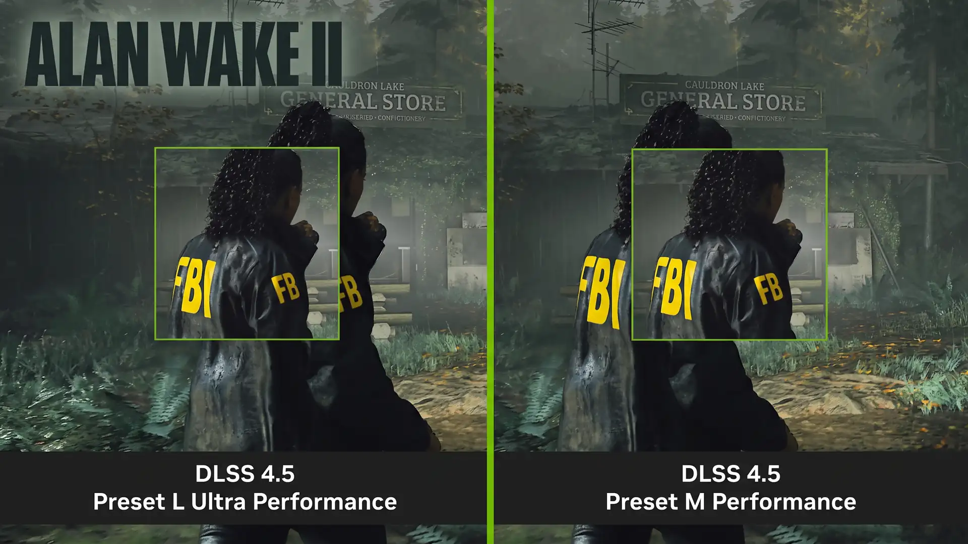 Сравнение настроек DLSS 4 против DLSS 4.5 в Alan Wake 2