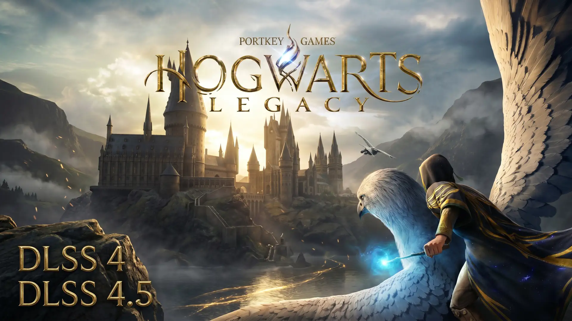 Hogwarts Legacy - сравнение настроек DLSS 4 против DLSS 4.5