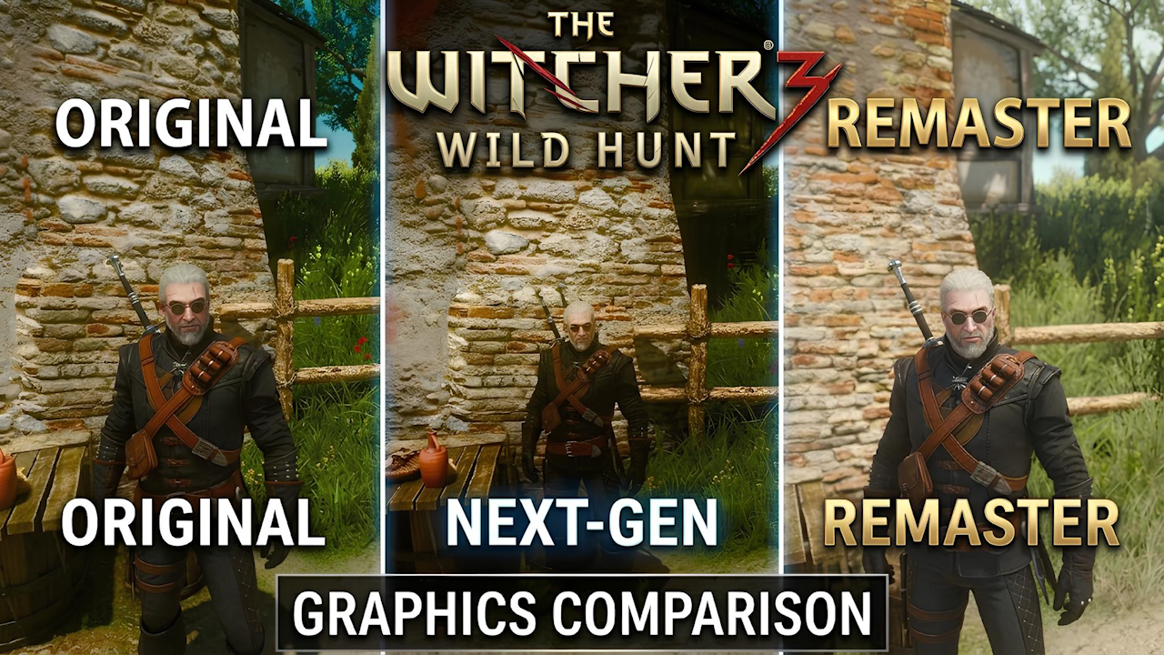 Эволюция графики «Ведьмак 3»: Сравнительный обзор Remaster vs Next-Gen vs Original