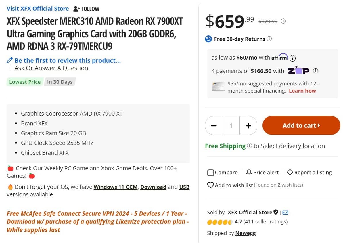 7900XT XFX