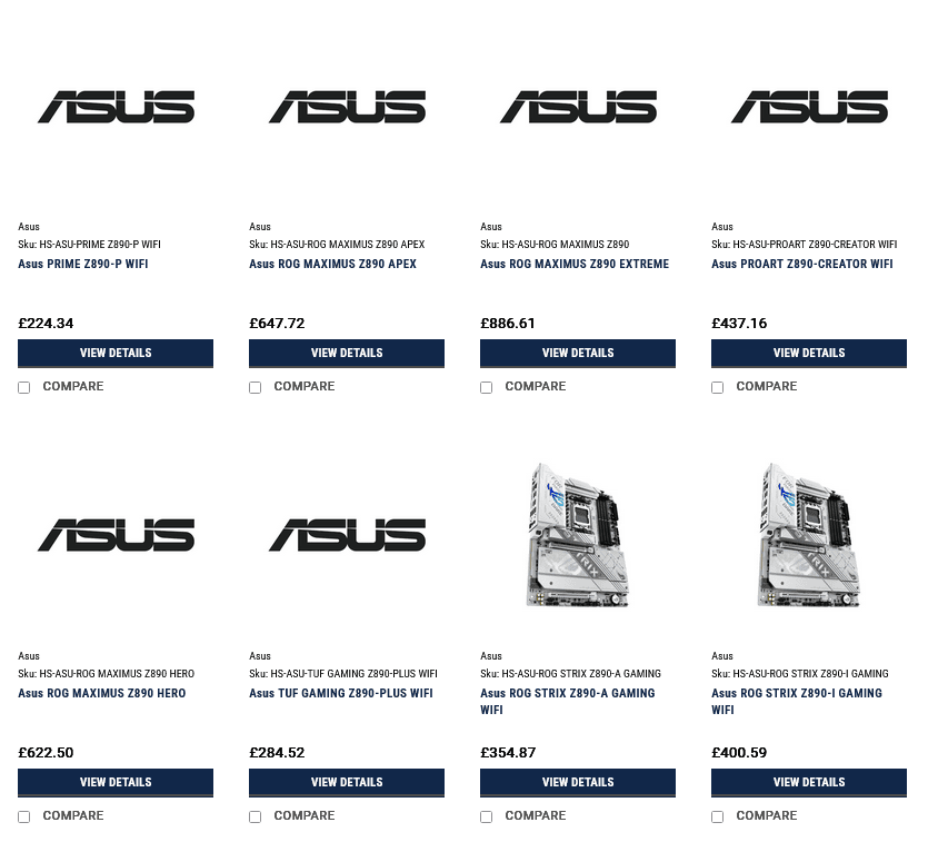 ASUS Z890 Motherboards