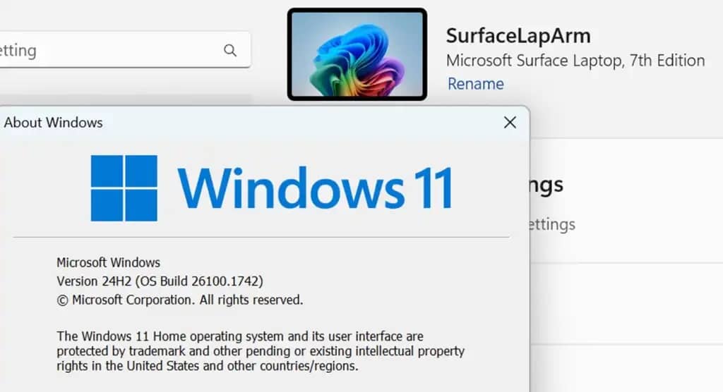 Windows 11 24H2 settings 2