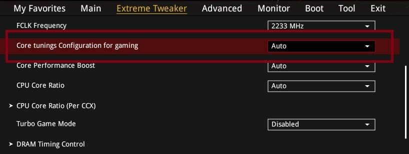 ASUS Core Tunings Configuration