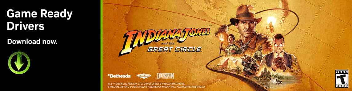 indiana jones and the great circle geforce game ready driver gfe grd 1144x298 banner 1