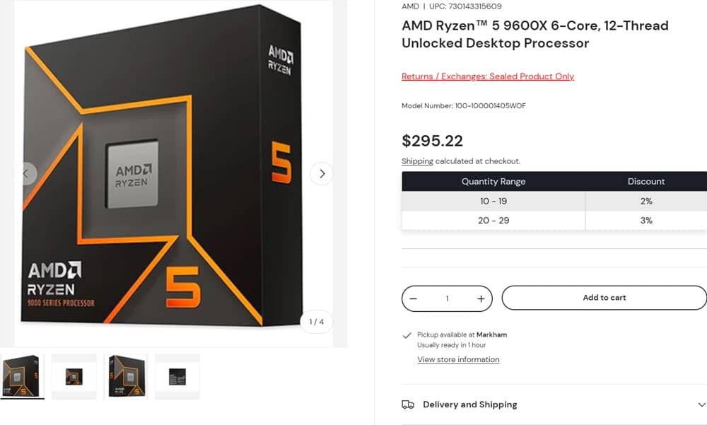 AMD Ryzen 5 9600X