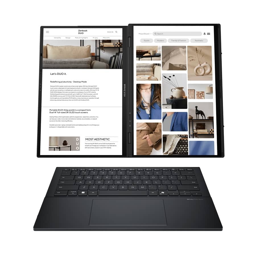 Zenbook DUO UX8406CA Product photo Inkwell Gray 09