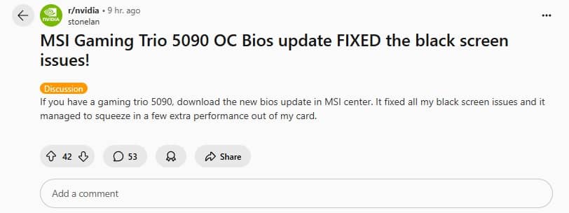 5090 fix