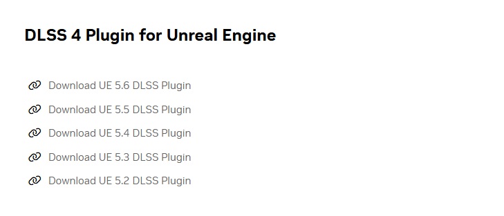Download UE 5.6 DLSS Plugin