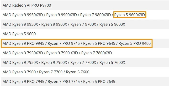 Ryzen 5 9600X3D