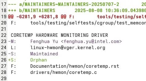 Intel CPU Temperature Monitoring Driver