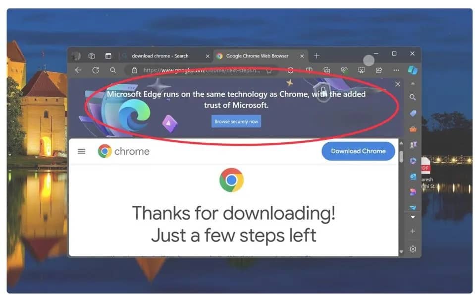 Users To Stop Using Google Chrome