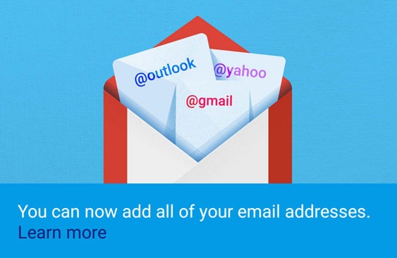 Android Gmail Add Email Account