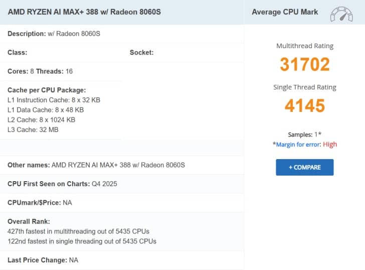 AMD Ryzen AI MAX 388