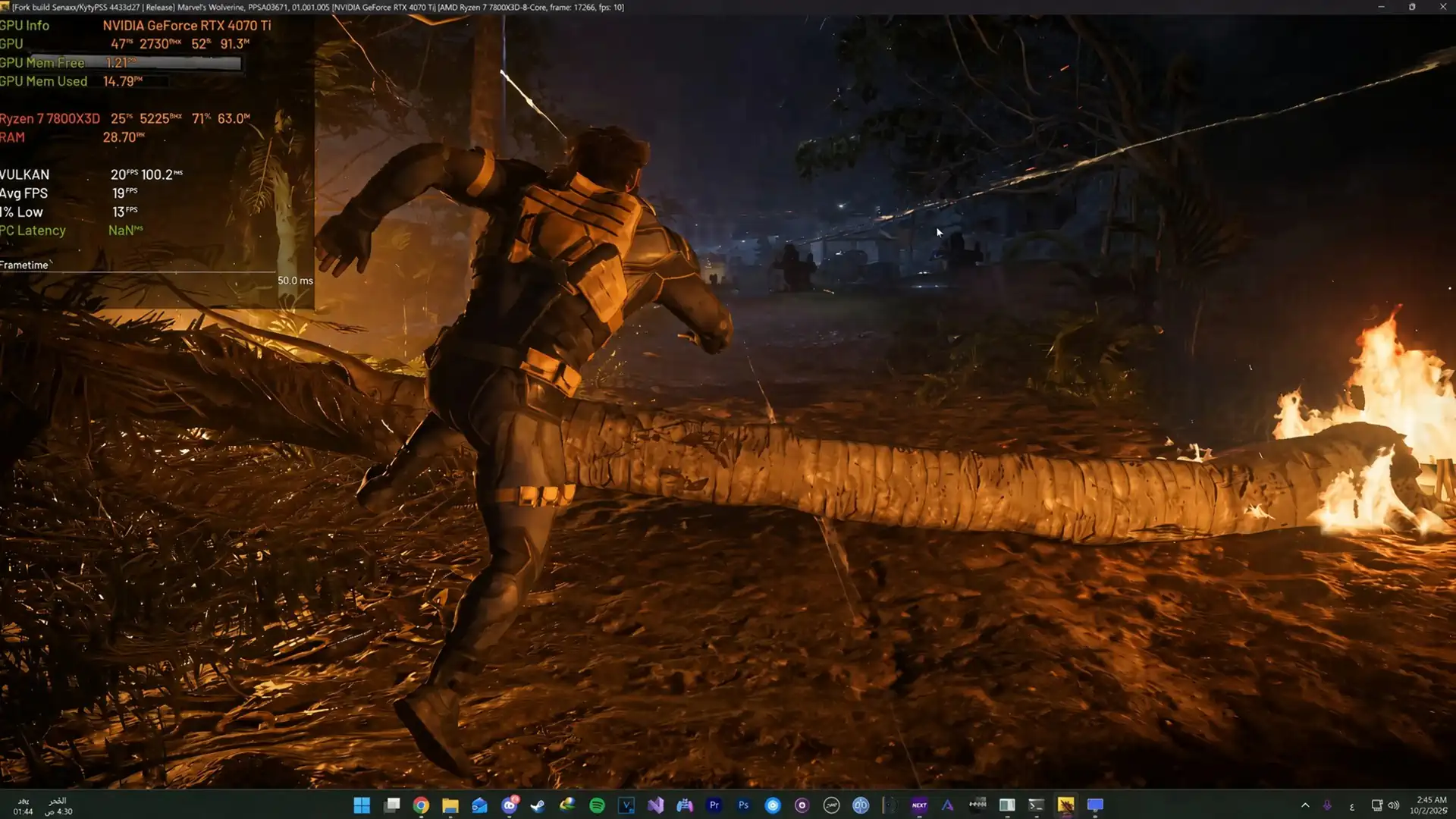 Marvel's Wolverine уже работает в 20 FPS на на RTX 4070 Ti и Ryzen 7 7800X3D через KyTyPS5