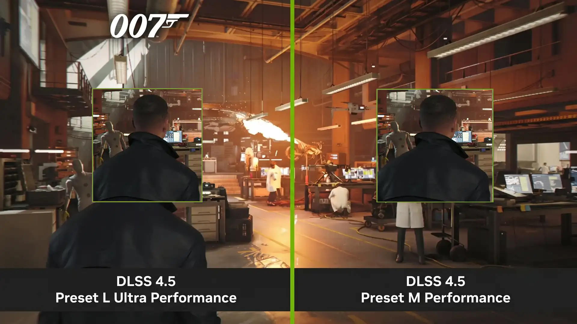 007 First Light: бенчмарки GeForce RTX 50 c NVIDIA DLSS 4.5