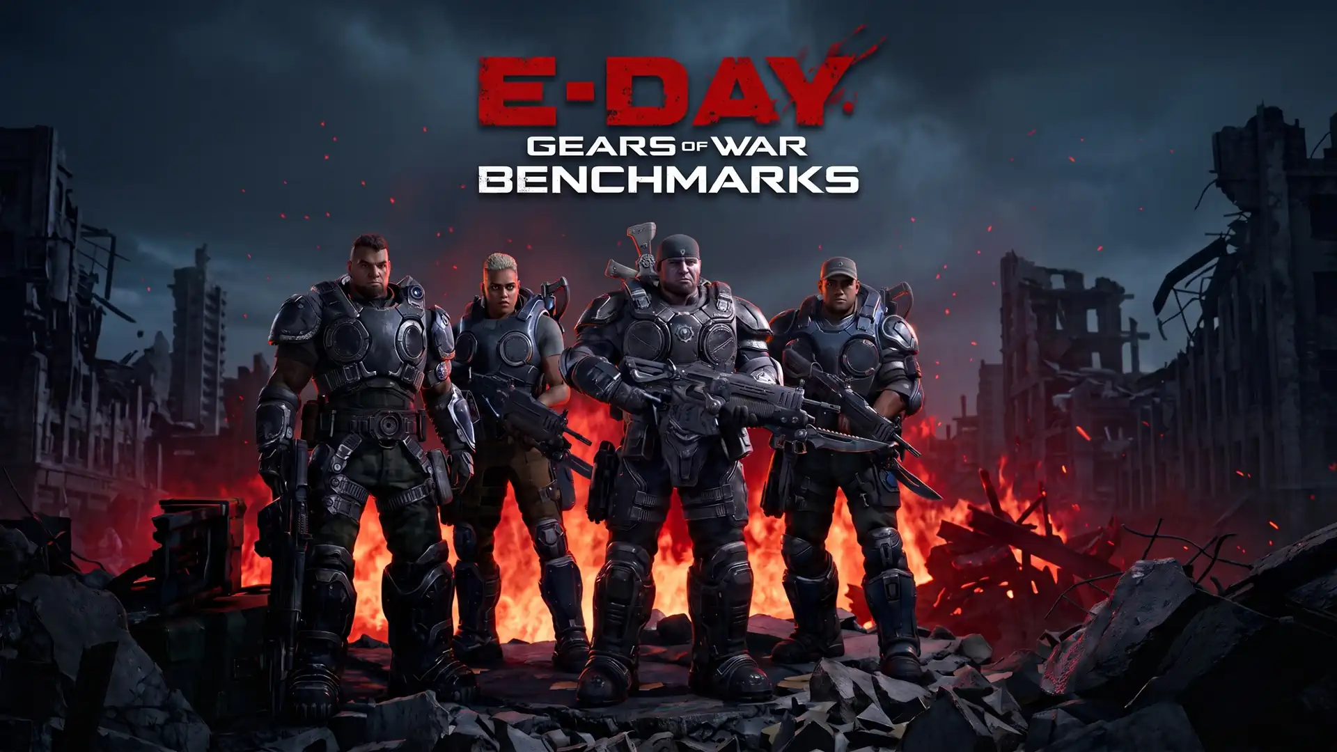 Gears of War E-Day: бенчмарки видеокарт и процессоров на ПК