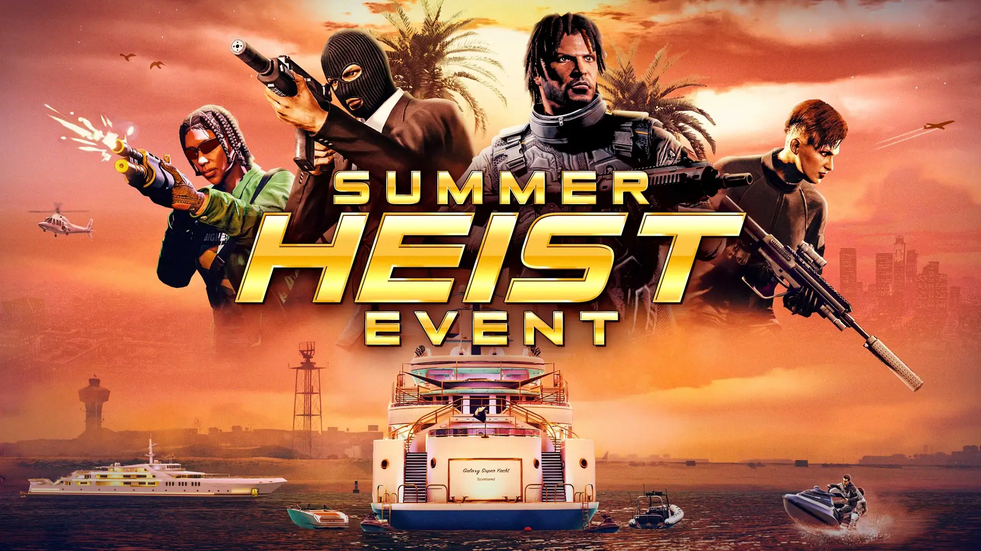 Rockstar Games запустила масштабный ивент Summer Heist в GTA Online