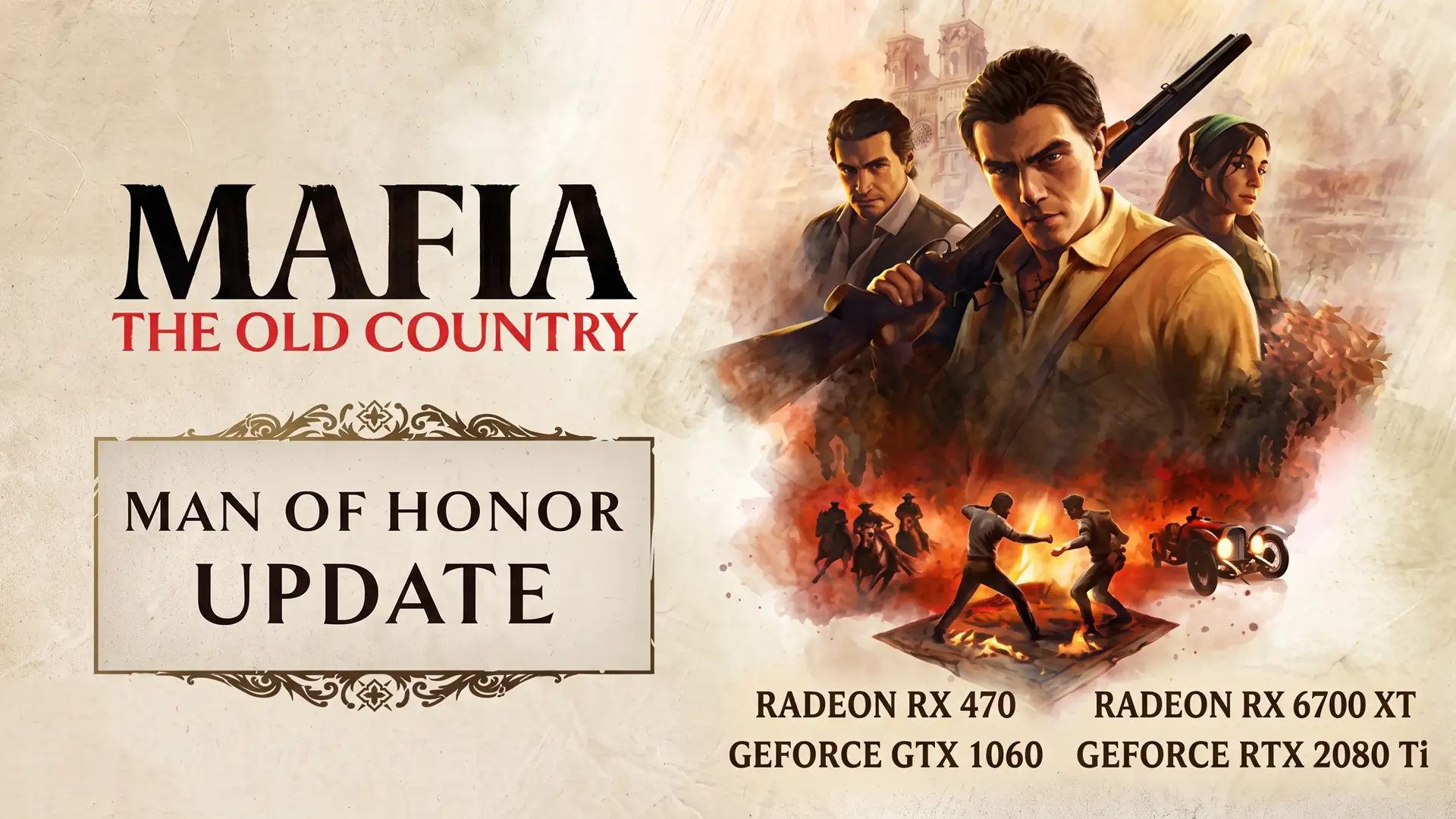 Mafia The Old Country Man of Honor: Бенчмарки видеокарт и процессоров на старом железе