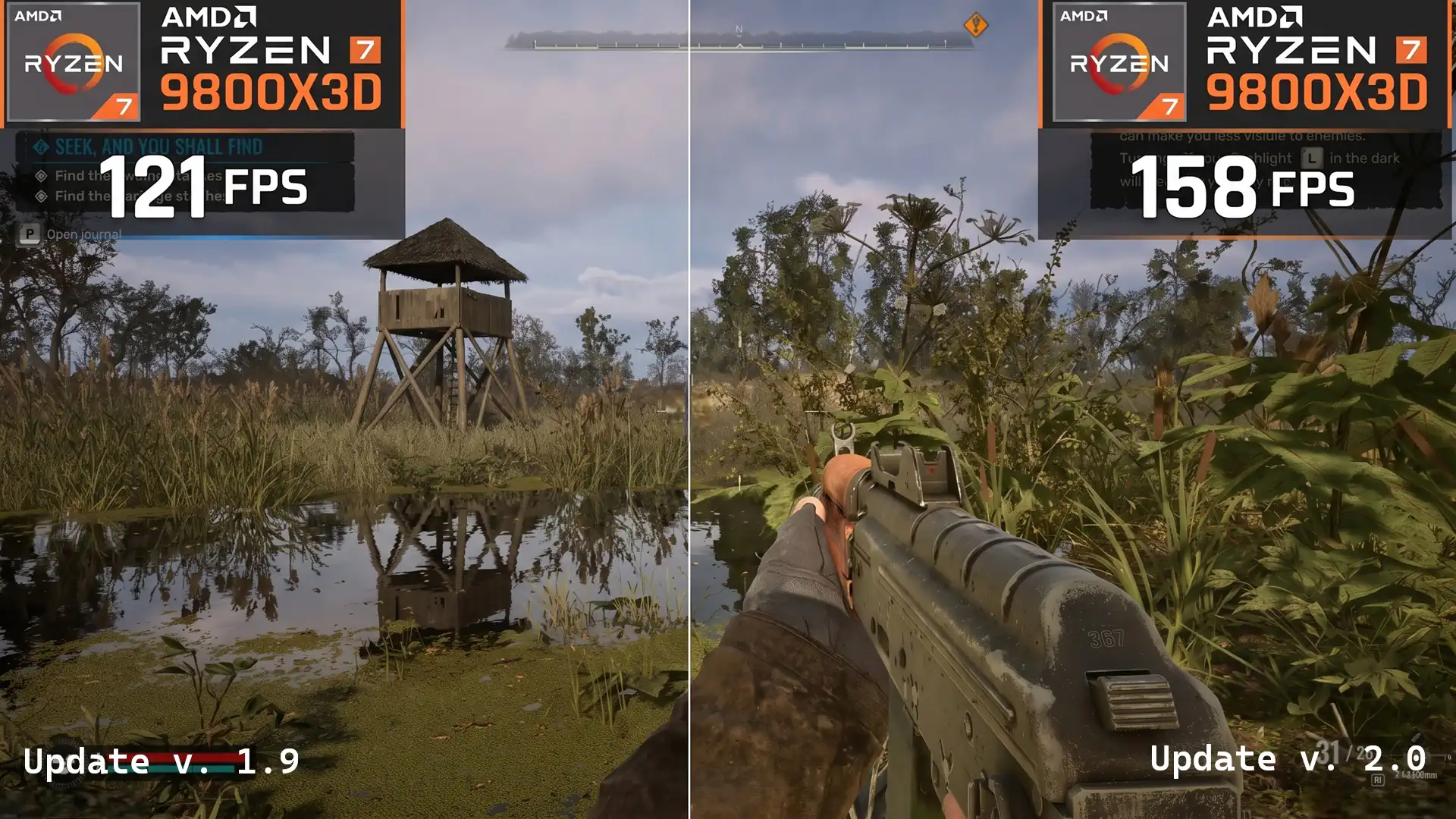 Ryzen 7 9800X3D получил более 30% прироста FPS в S.T.A.L.K.E.R. 2 после патча 2.0
