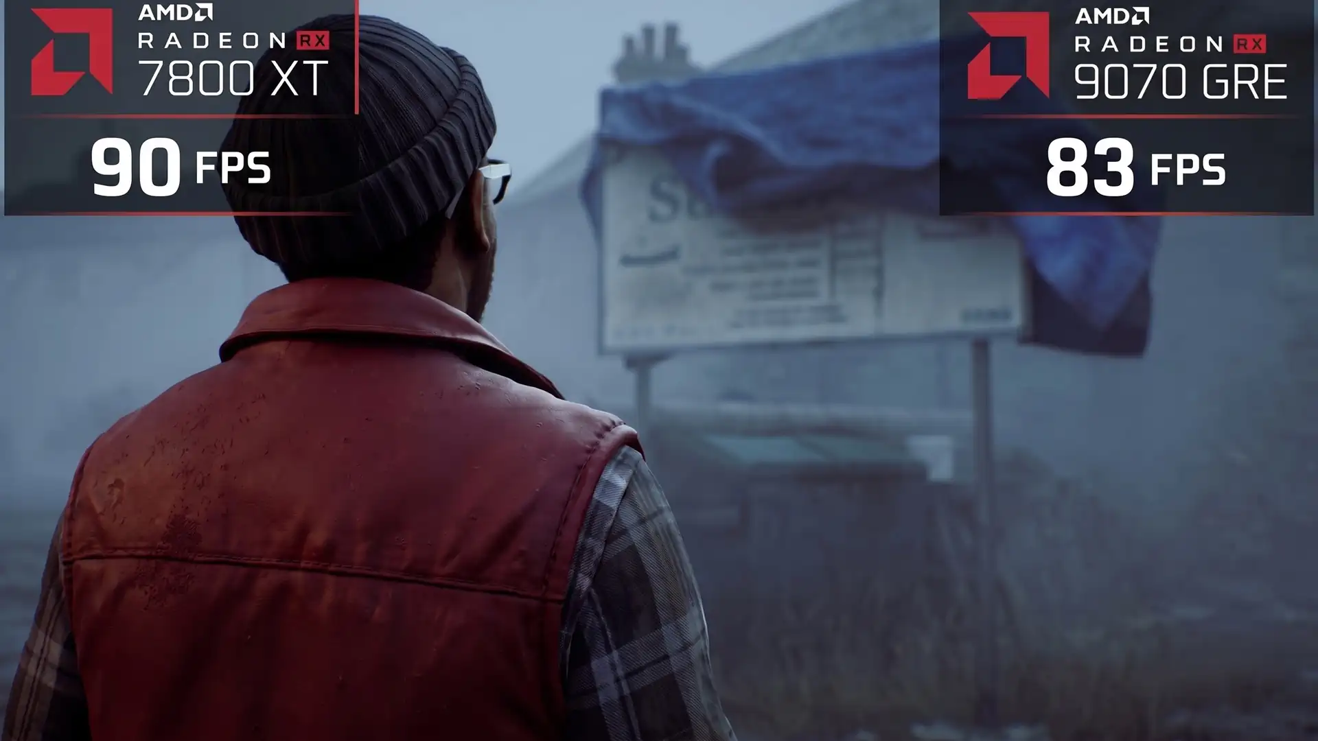 Radeon RX 7800 XT оказалась быстрее RX 9070 GRE в игре Silent Hill Townfall