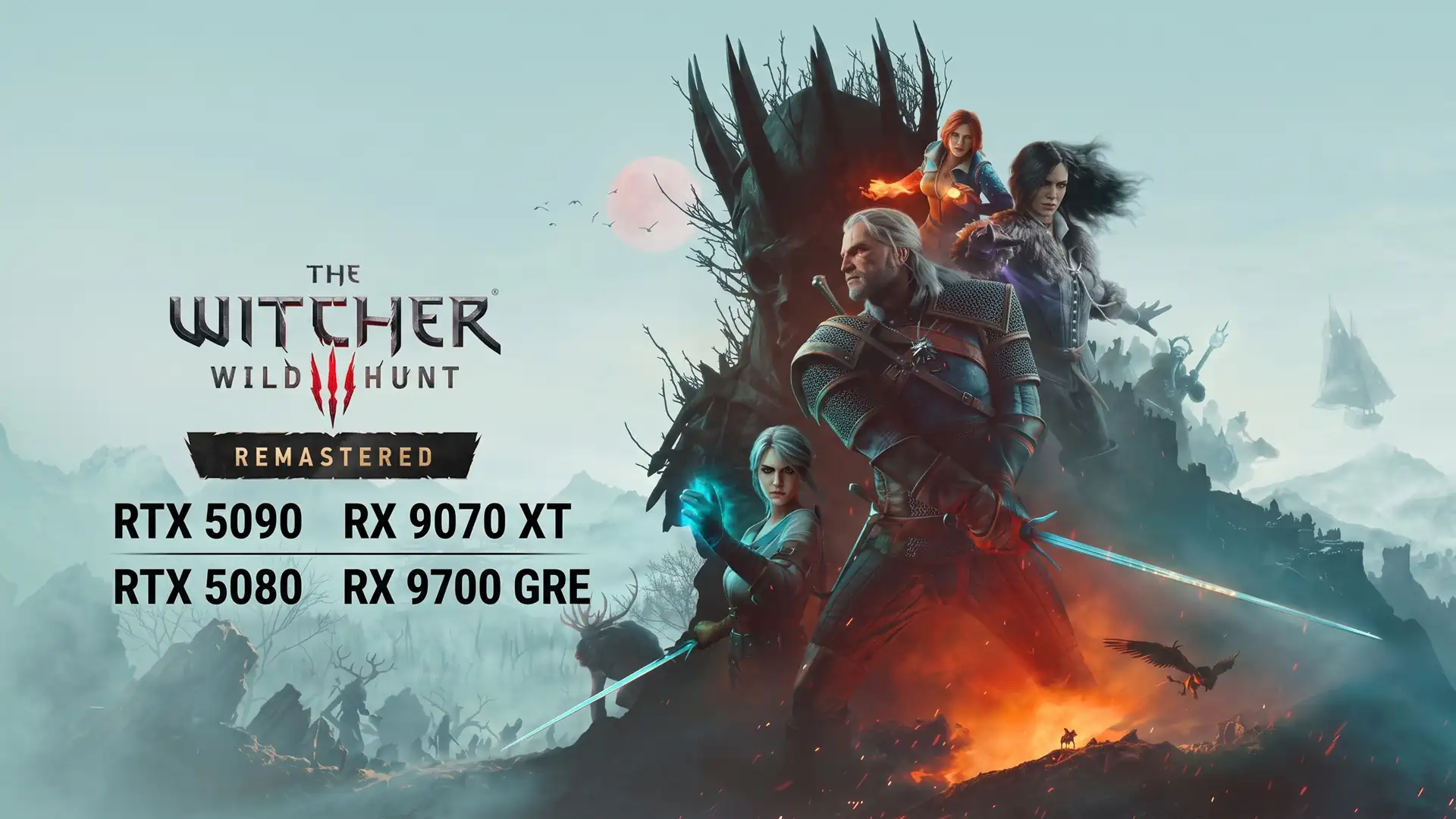 The Witcher 3 Wild Hunt Remastered: бенчмарки видеокарт и процессоров на ПК