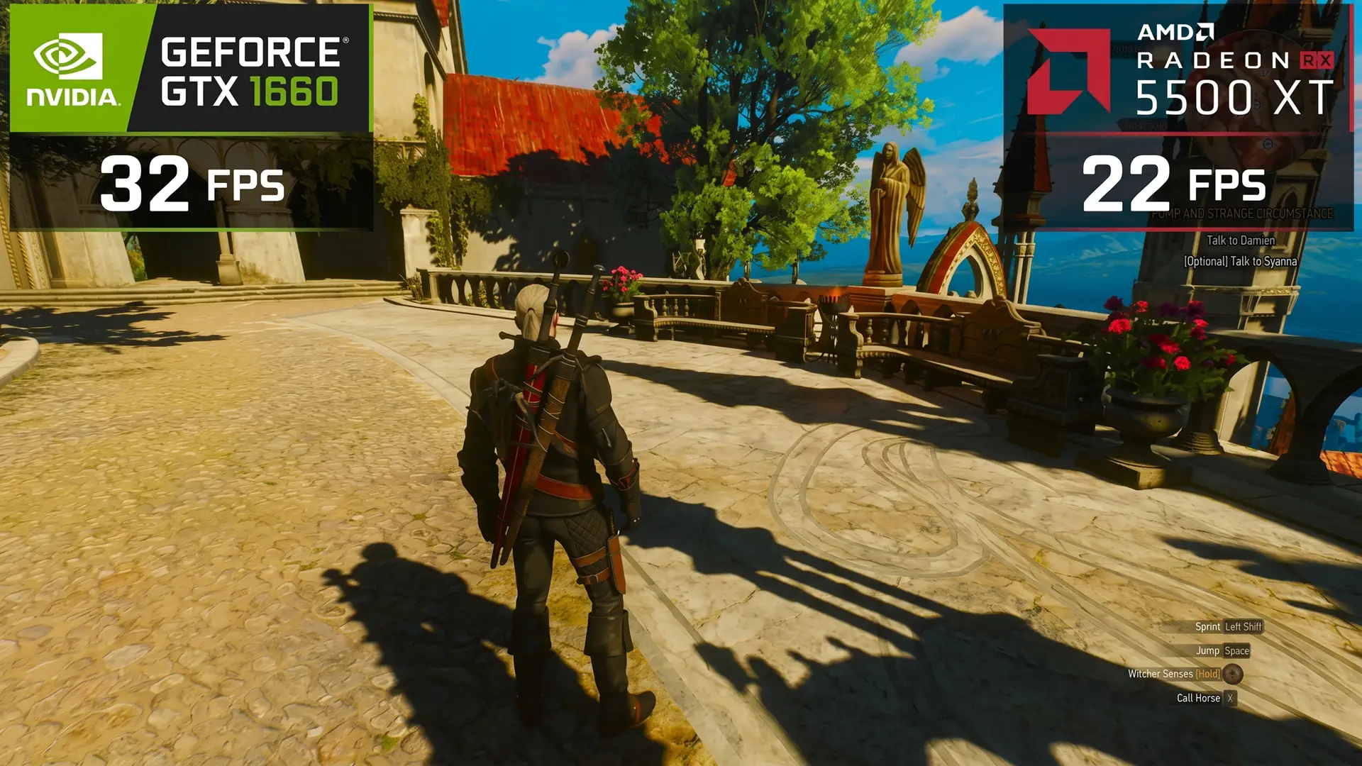 Тест The Witcher 3 Remastered показал огромный разрыв между GTX 1660 и RX 5500 XT