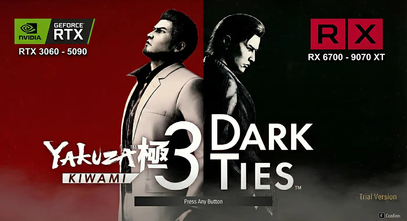 Yakuza Kiwami 3 &amp; Dark Ties Demo: бенчмарки видеокарт и процессоров на ПК