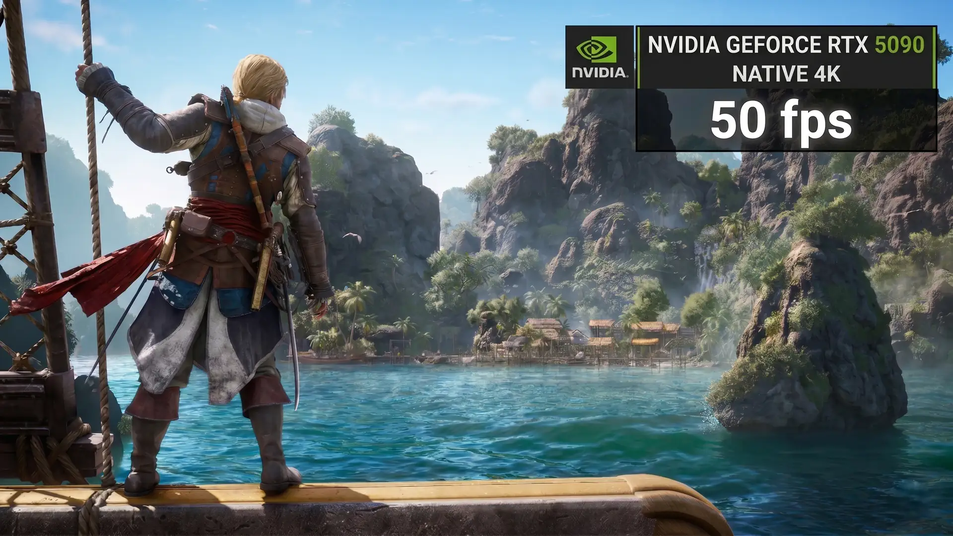Даже RTX 5090 не даст 60 FPS в 4K в Assassin's Creed Black Flag Resynced
