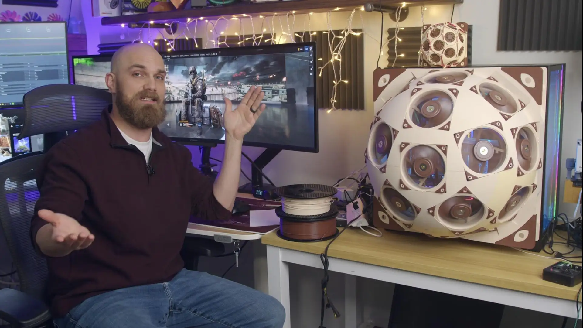 Проект Superdome: 15 вентиляторов Noctua в боковой панели ПК