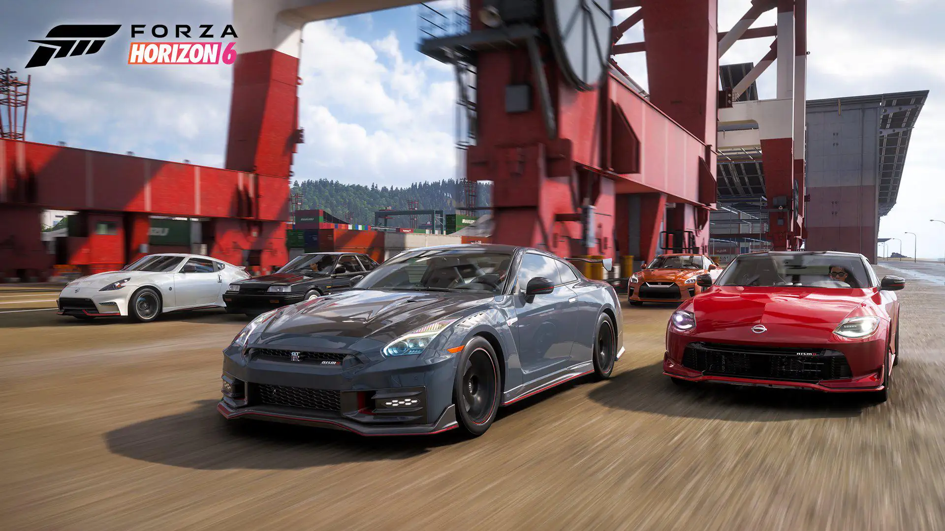 Скриншот Forza Horizon 6 указывает на культовый гоночный пирс Дайкоку