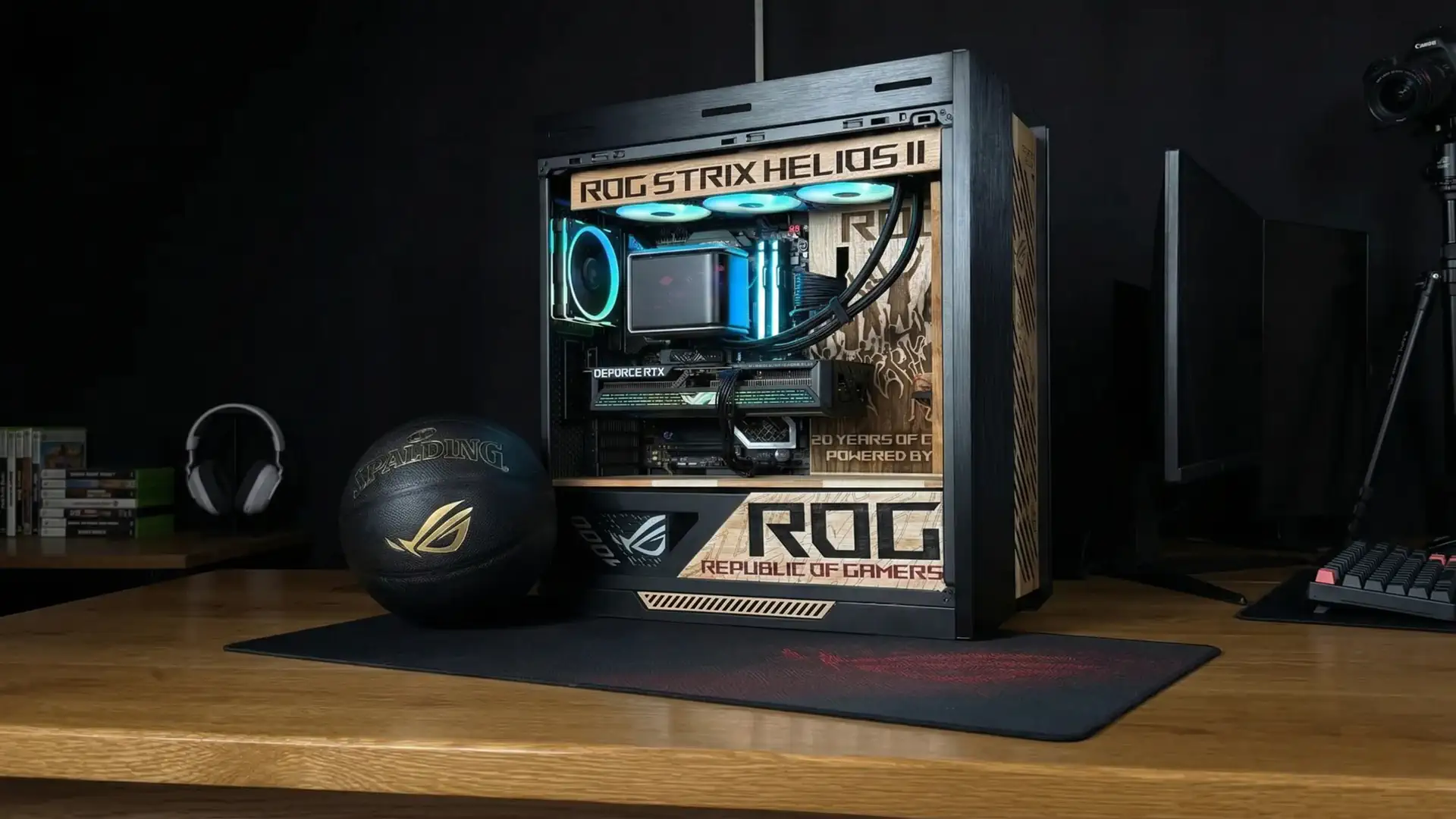 Энтузиаст собрал ПК в баскетбольном стиле к юбилею ASUS ROG