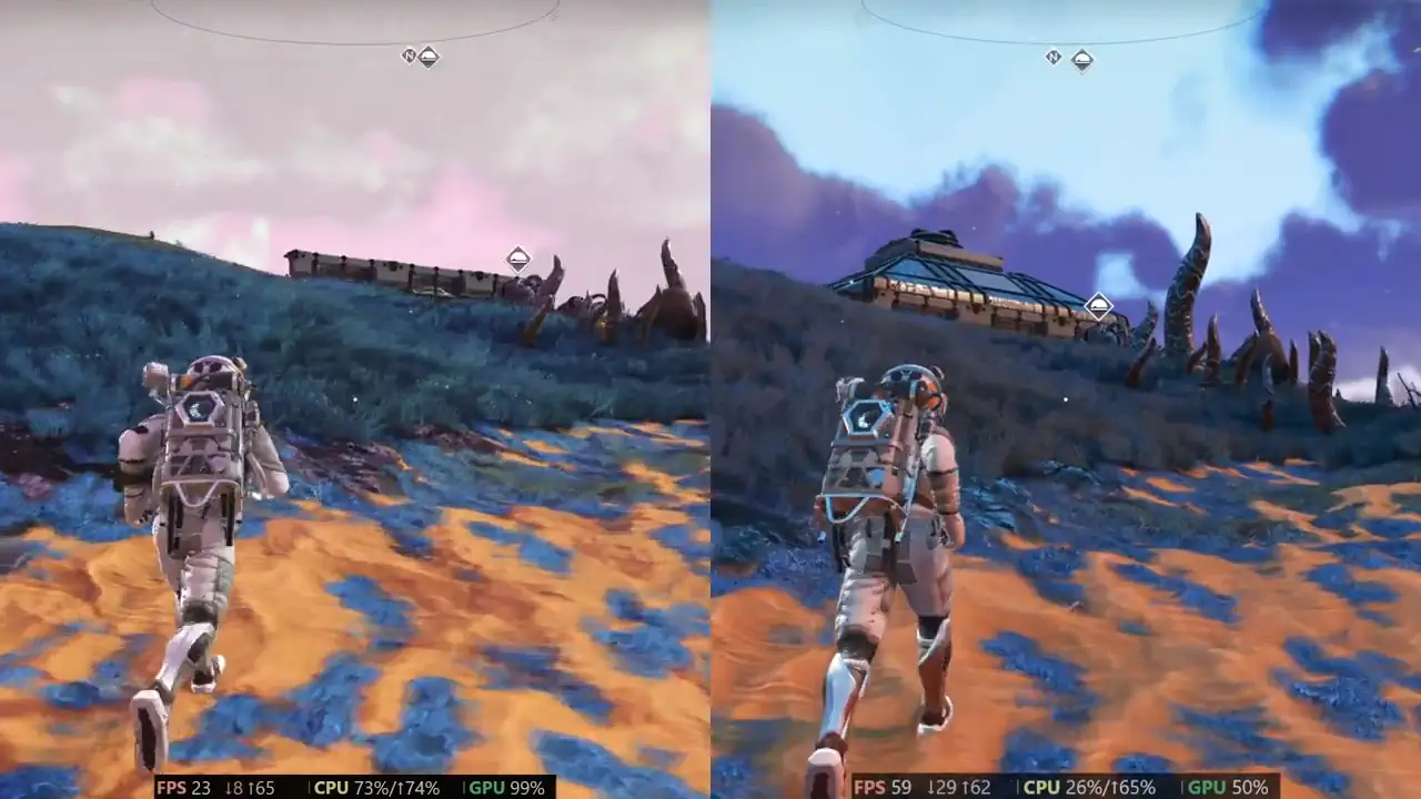 Поколения видеокарт по-разному рендерят геометрию в No Man’s Sky