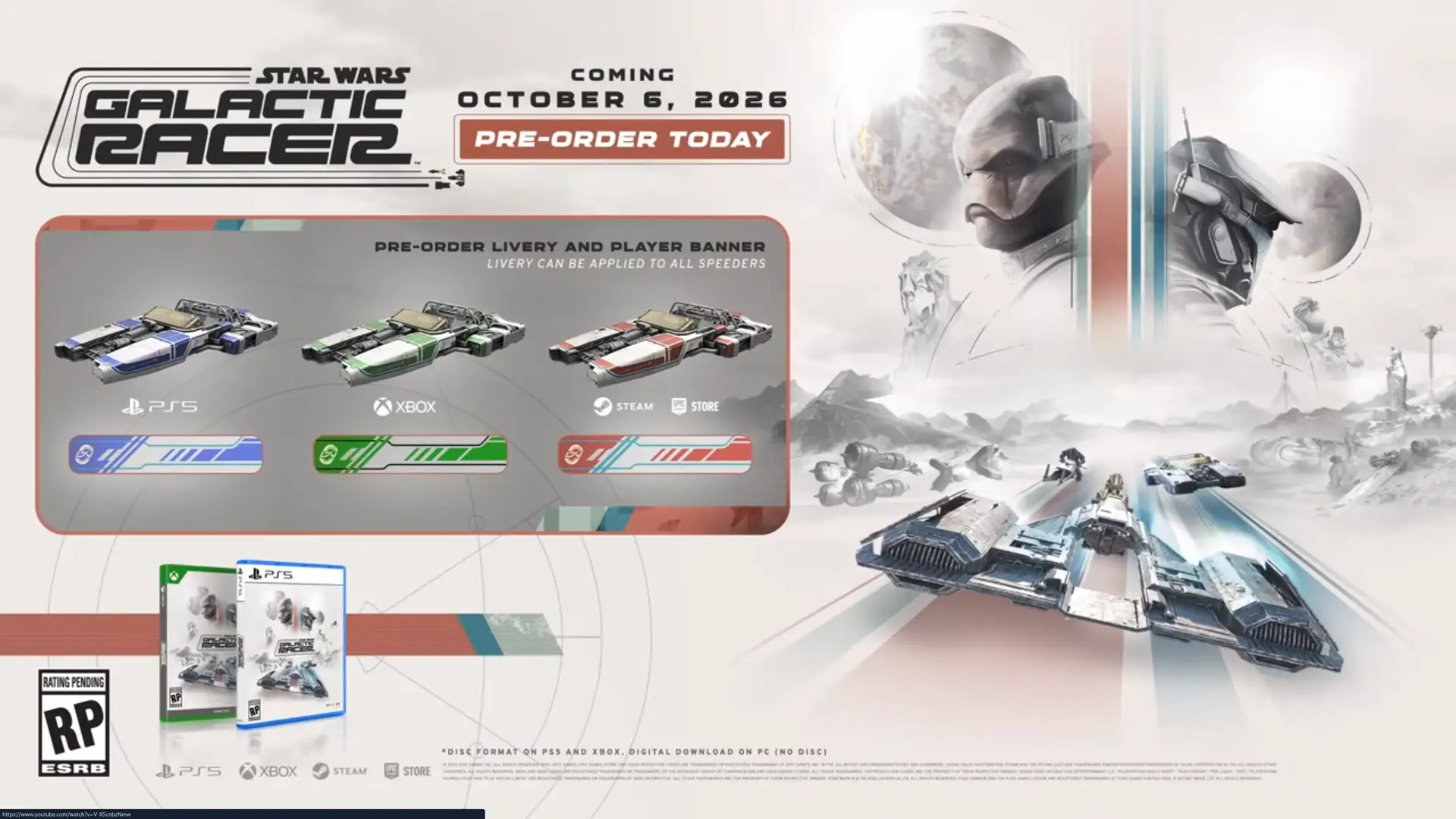 Официально анонсирована дата выхода Star Wars Galactic Racer на ПК