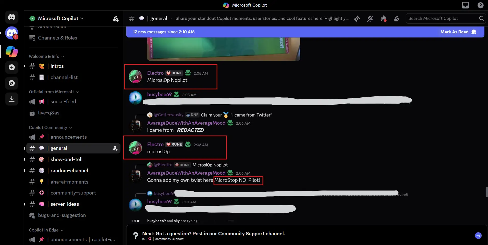 Discord users finding ways to use the word Microslop gamegpu