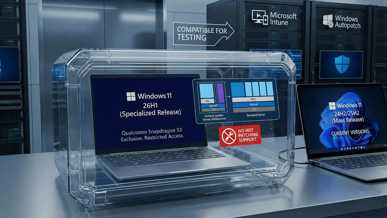Версия Windows 11 26H1 не станет массовой и обойдет стороной старые компьютеры