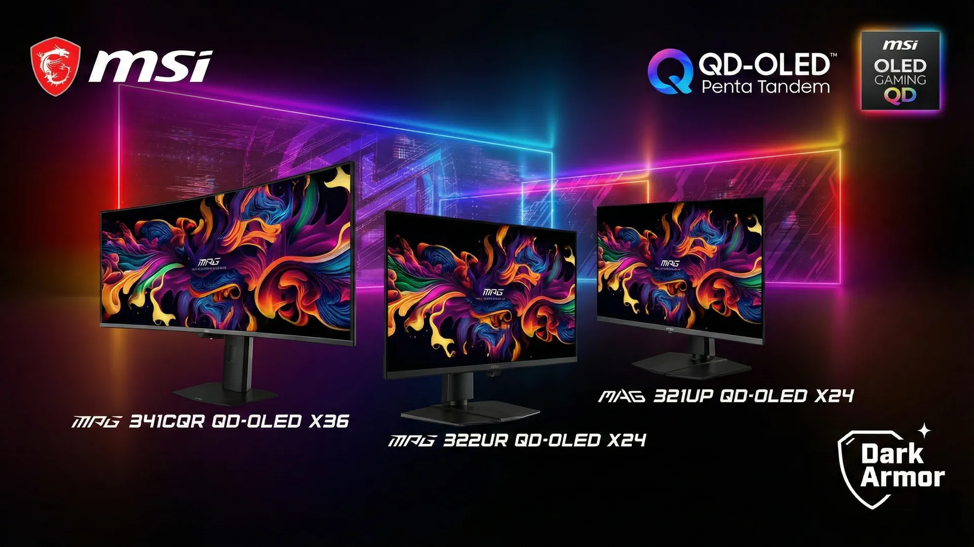 MSI внедряет технологию Penta Tandem в новую линейку мониторов QD OLED