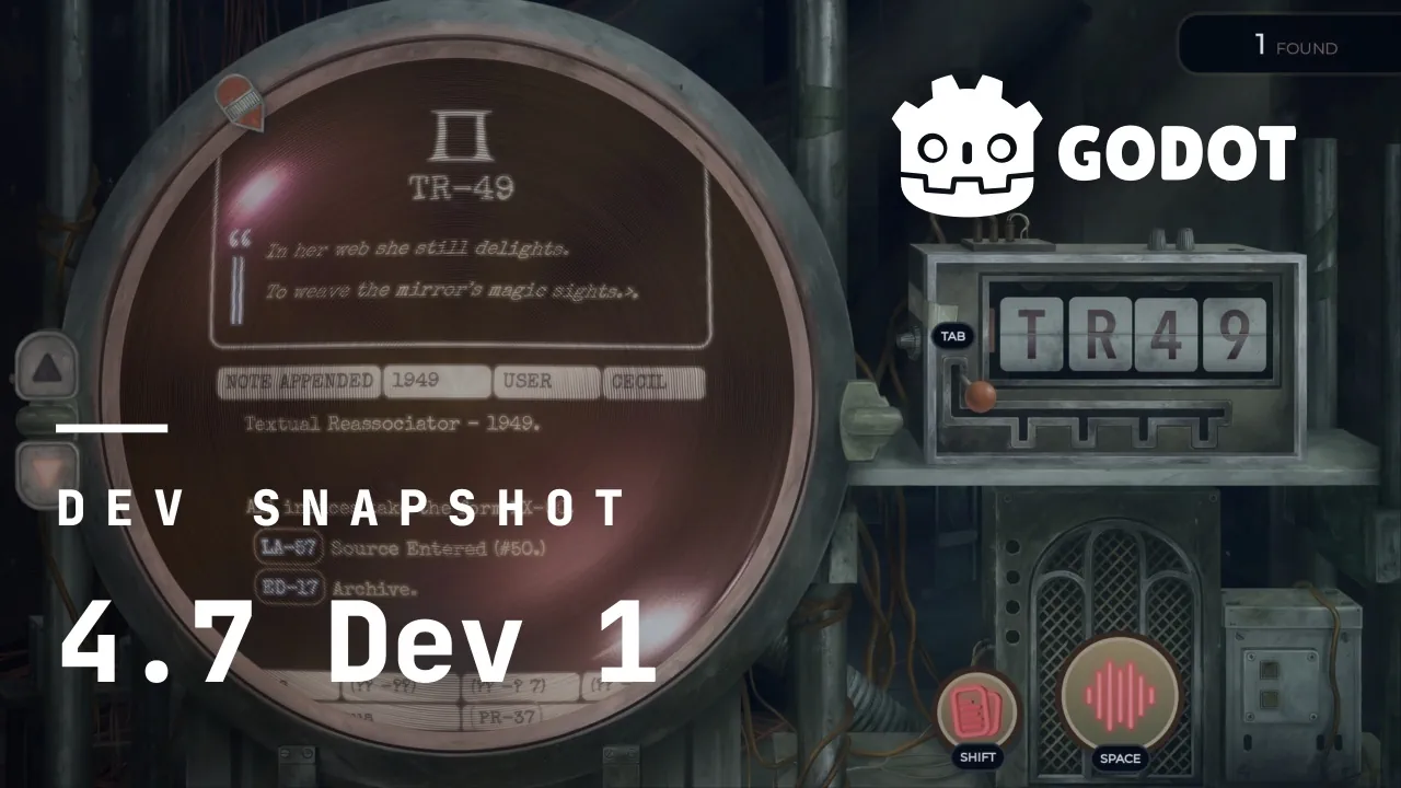 Игрового движок Godot 4.7 получил DrawableTexture и трассировку лучей