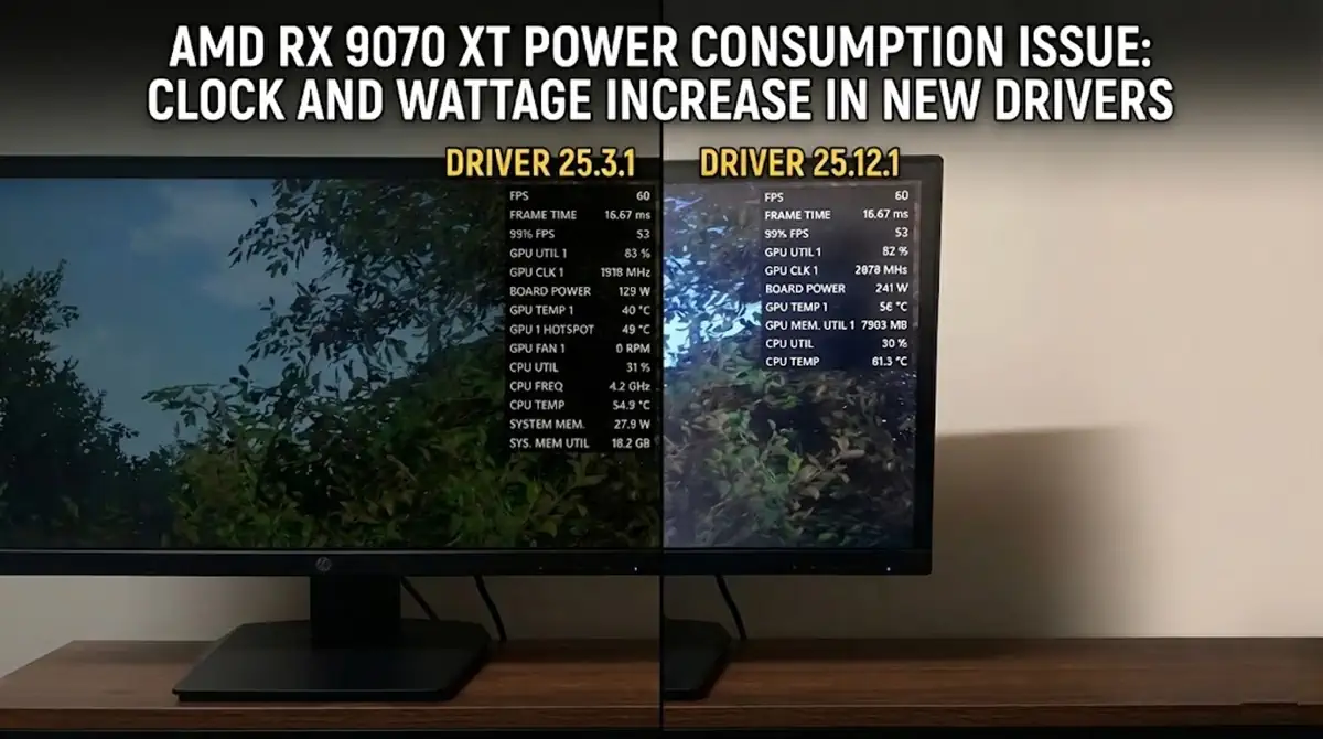 Обновление драйверов AMD приводит к перегреву Radeon RX 9070 XT