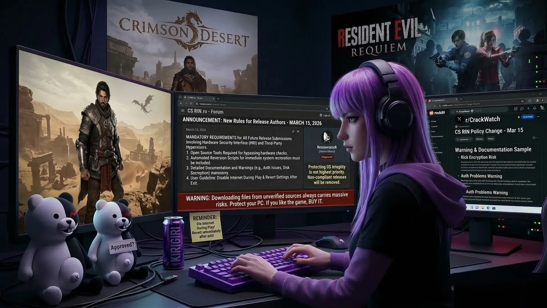 Пираты ввели строгие правила для публикации новых взломов c Denuvo