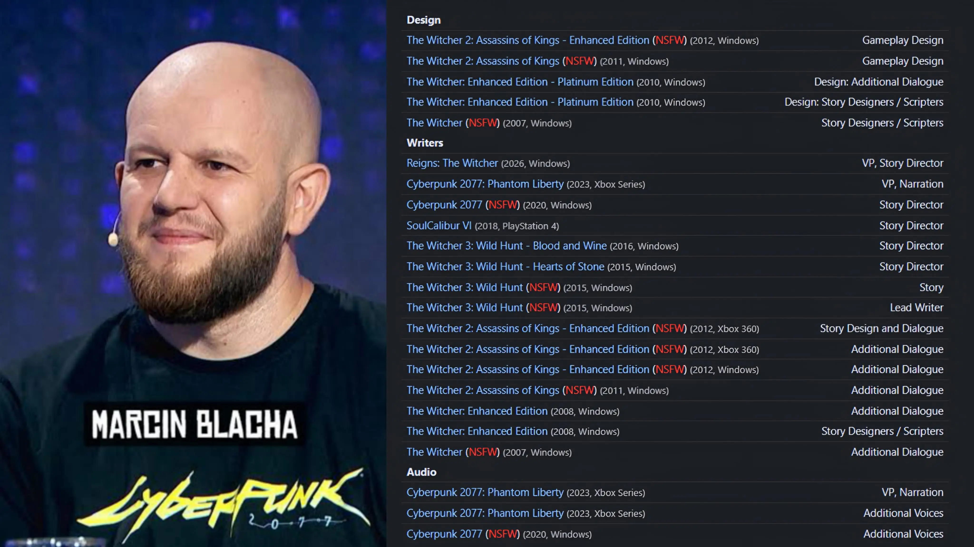 Автор сюжета The Witcher 3 и Phantom Liberty работает над The Witcher 4