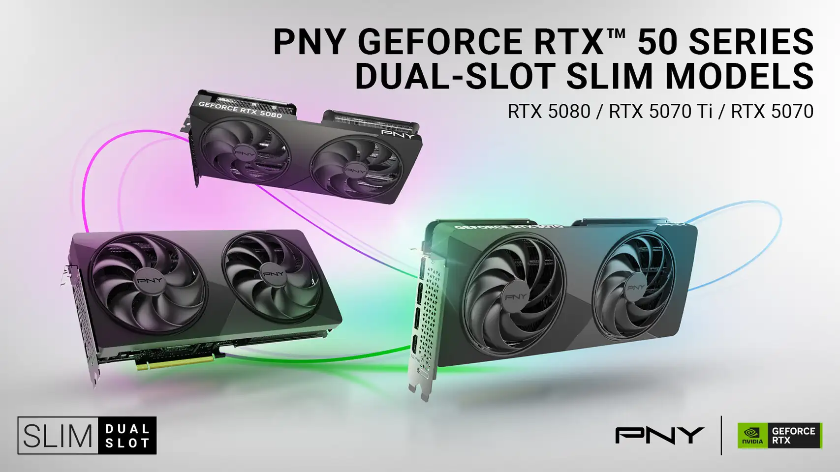 PNY анонсировала двухслотовые версии RTX 5080 и 5070