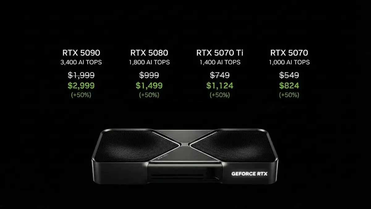 Nvidia отменяет MSRP и цены на  RTX 50 могут вырасти на 50%