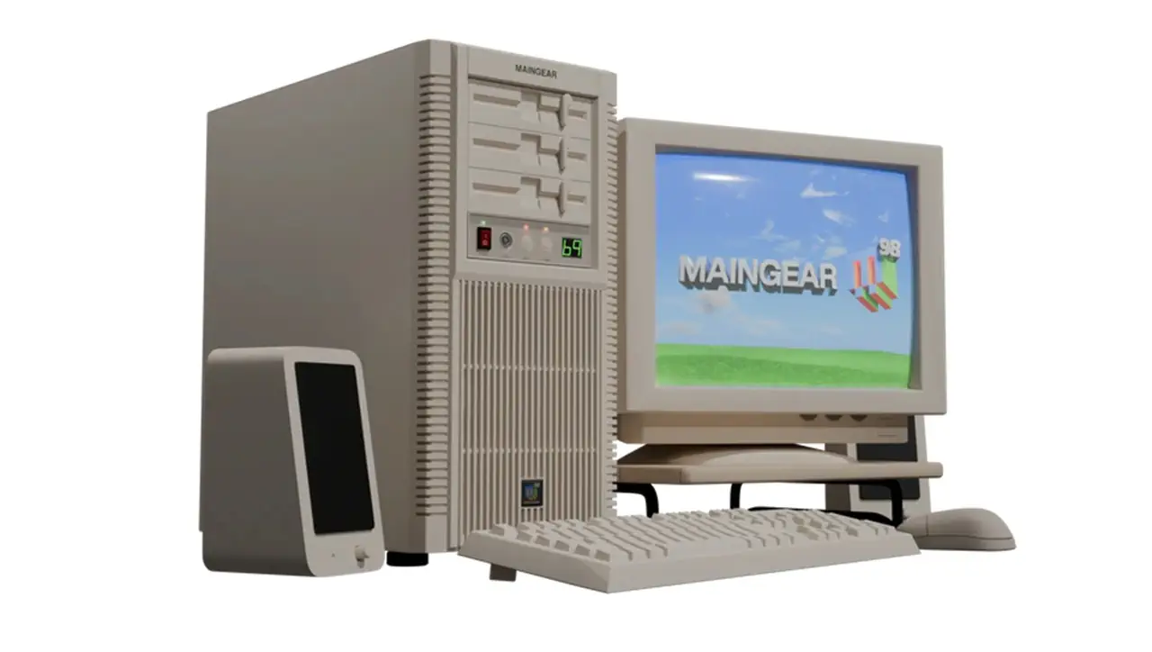 MAINGEAR представила ПК с RTX 5090 в дизайне 1998 года