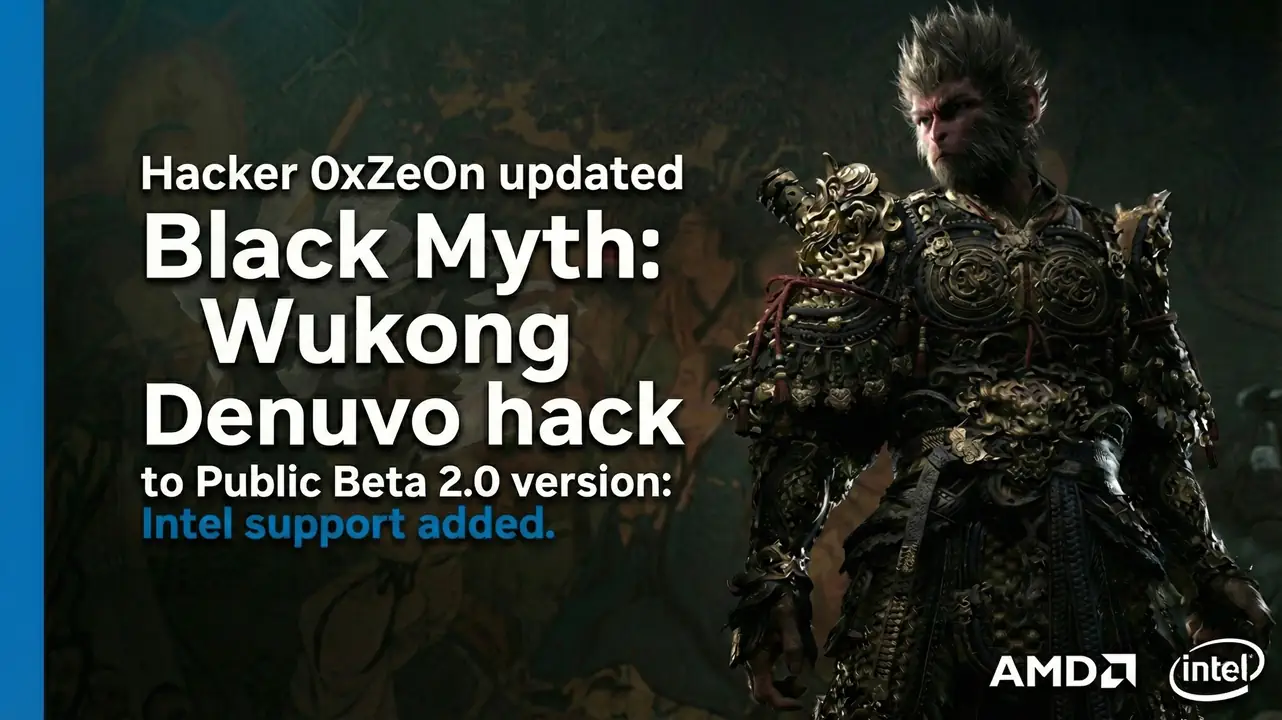 Взлом Denuvo на Black Myth: Wukong теперь работает на Intel