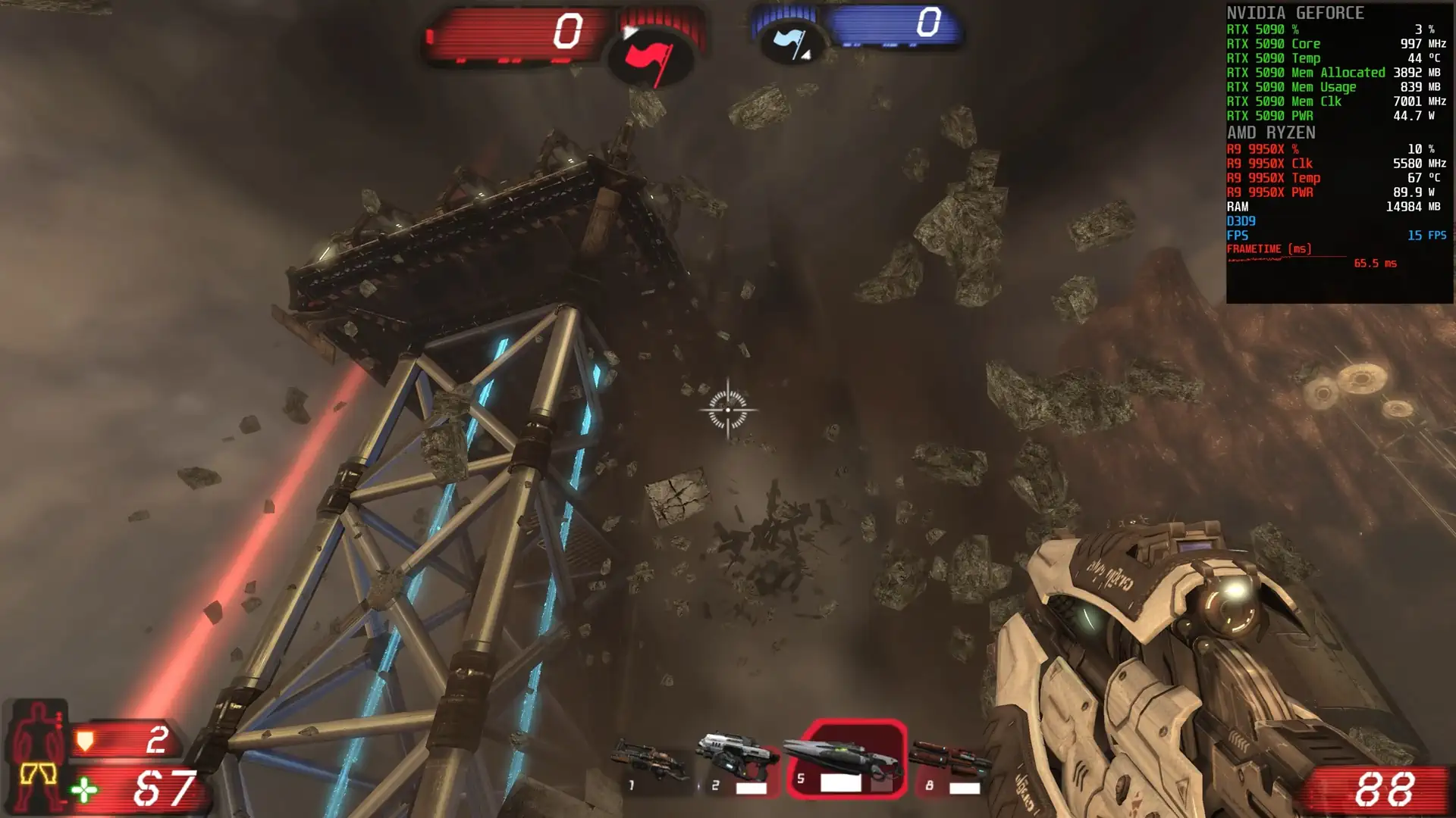 RTX 5090 выдает в Unreal Tournament 3 всего 15 FPS