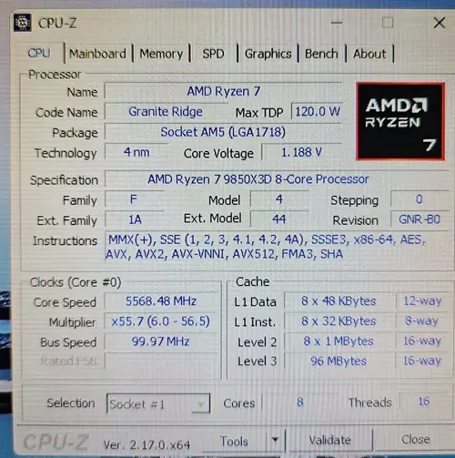 got a 9850x3d by chanc gpu