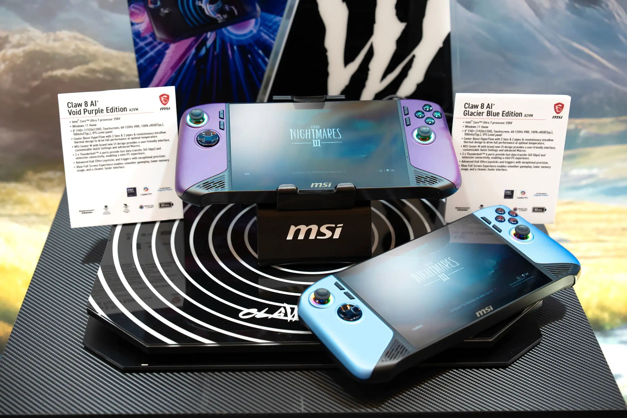 Claw New Color Void Purple Glacier Blue CES onsite gamegpu