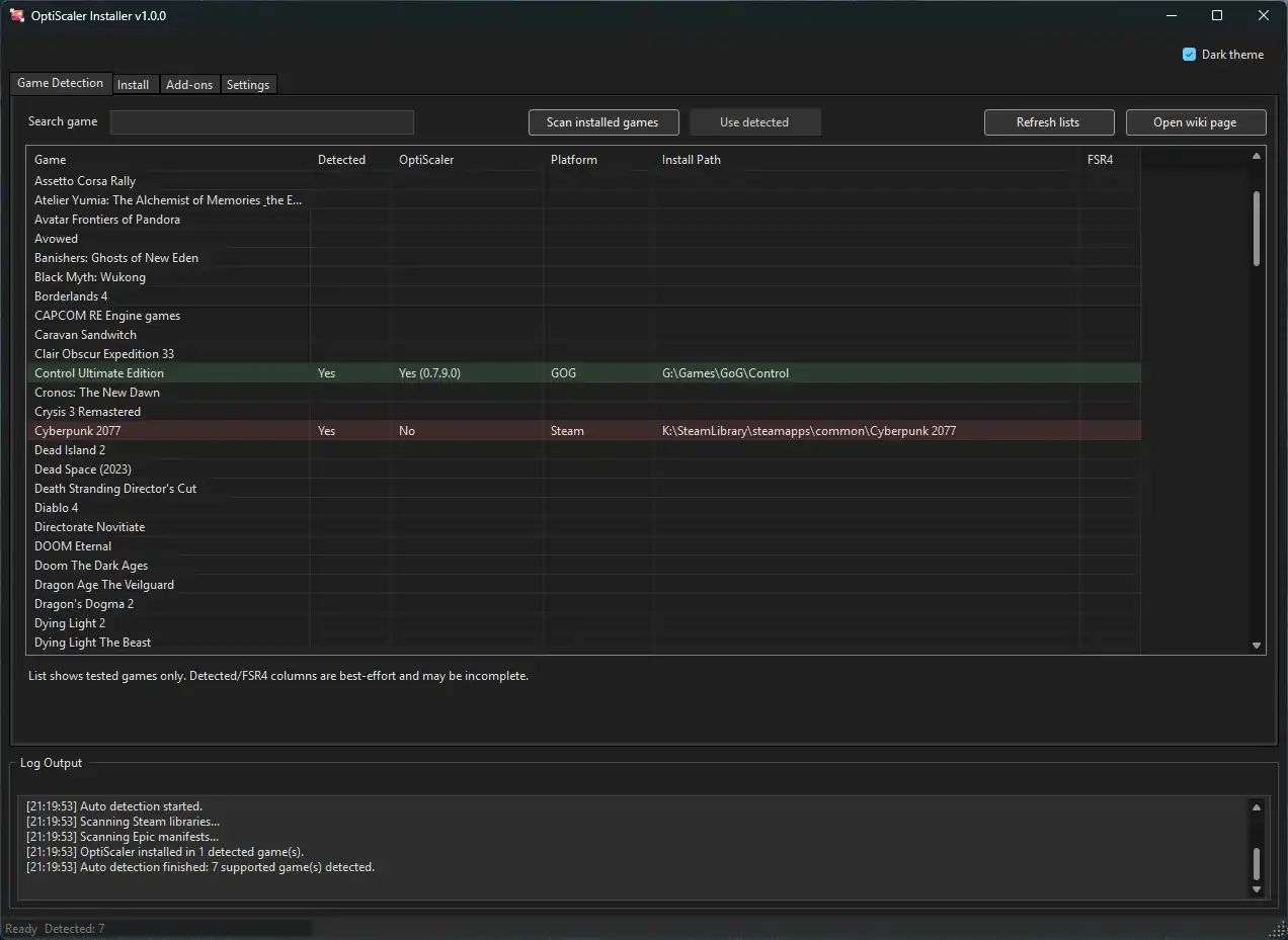 Установка OptiScaler стала проще благодаря новому инсталлятору